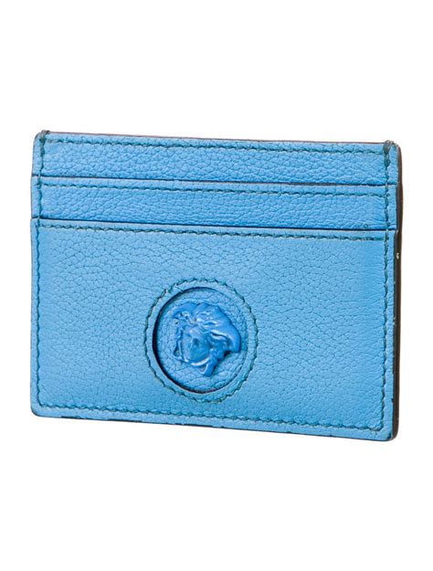 versace medusa leather billfold wallet|Versace greek goddess card holder.